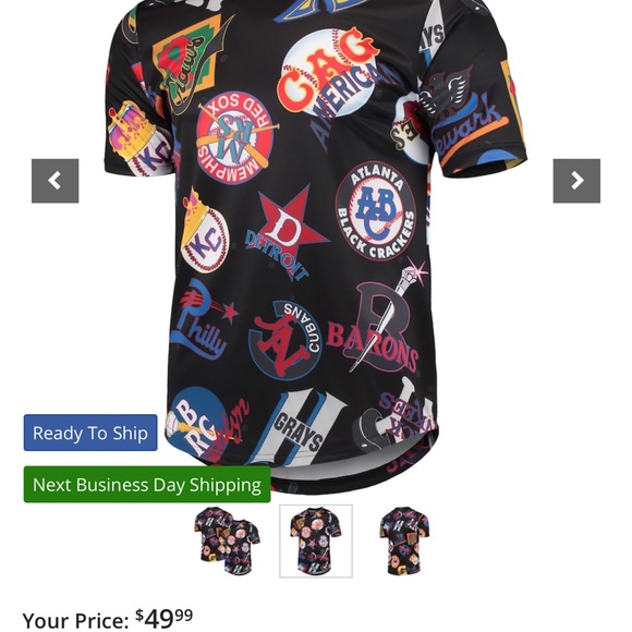 Official NLBM 1920 Adult Men's T-Shirt NWT • Retail $55 - Picture 3 of 3